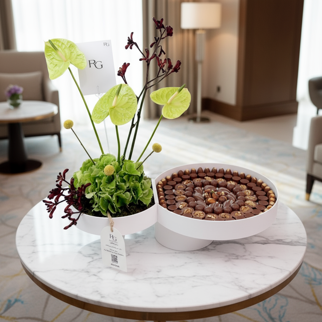 Flower Box with Chocolates No.21136