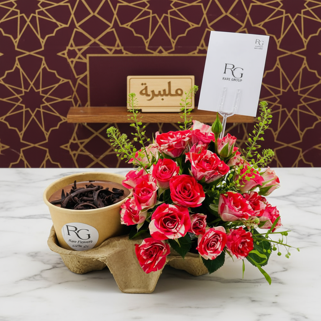 ورد مع كيك رقم.6597