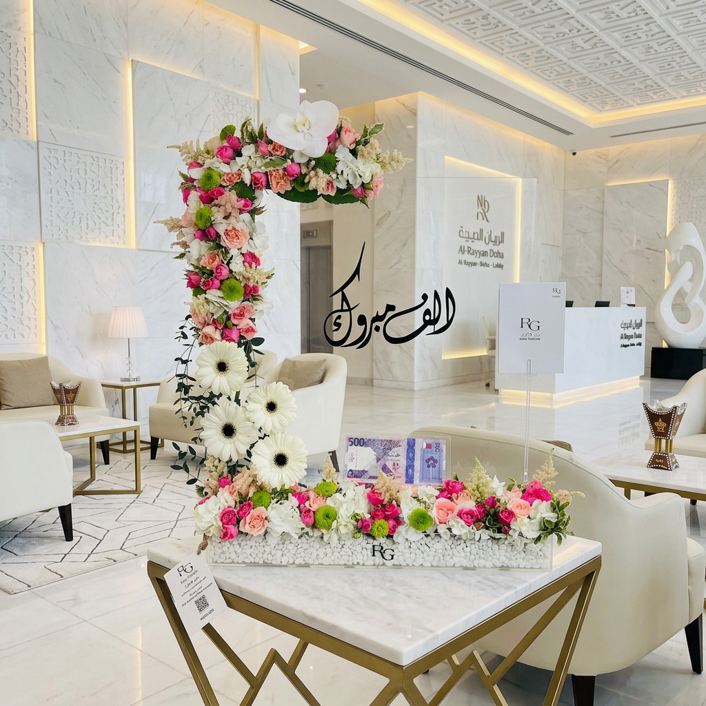 اكريليك ورد مع فلوس رقم.16382