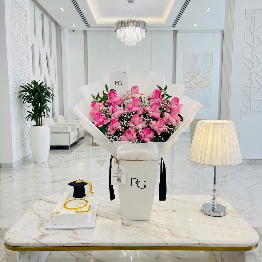 باقة ورد مع كيك رقم.28185