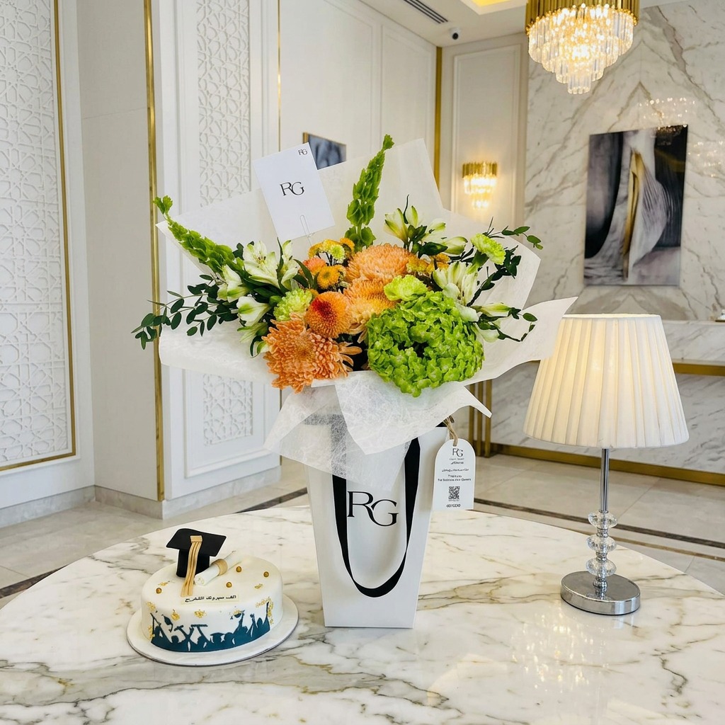 باقة ورد مع كيك رقم.28230