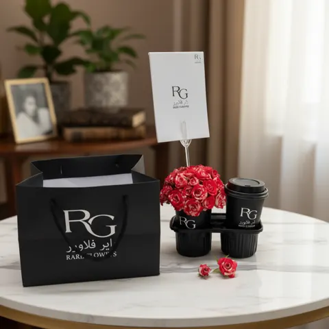 باقة ورد مع كوفي رقم.5841
