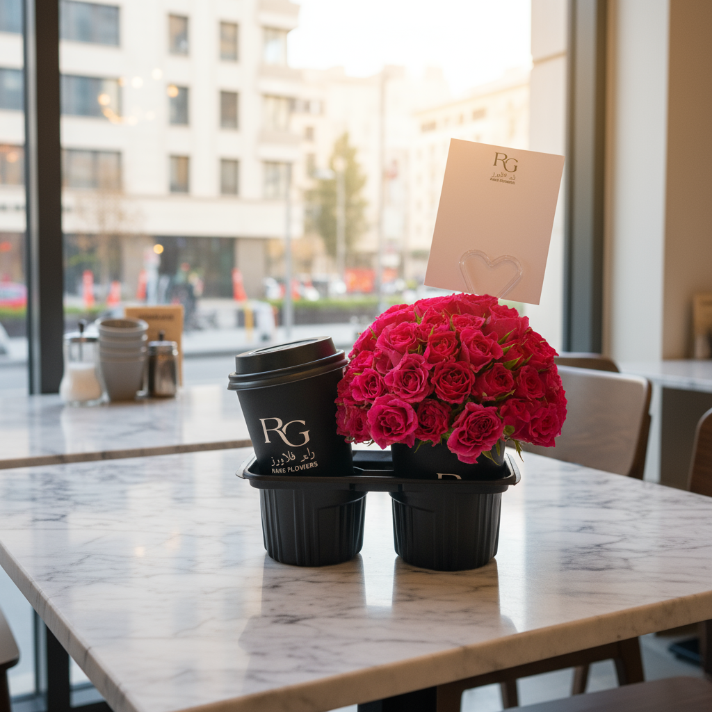 باقة ورد مع كوفي رقم.5837
