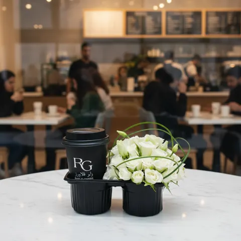 باقة ورد مع كوفي رقم.6386