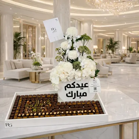 بوكس ورد مع شوكولاته رقم.27853