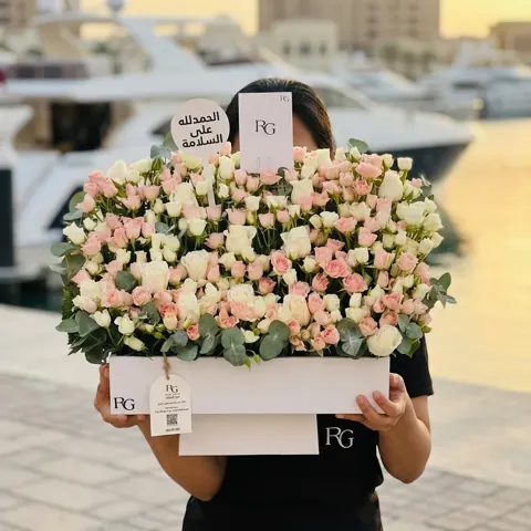 بوكس ورد مع شوكولاته رقم.20399