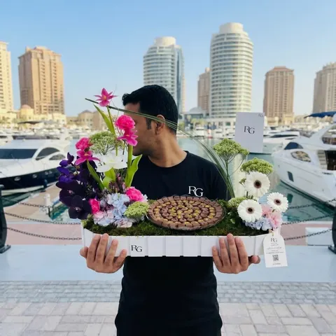 بوكس ورد مع شوكولاته رقم.25268