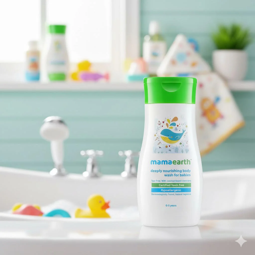 غسول الجسم المغذي بعمق من ماما إيرث 200 مل رقم 14907