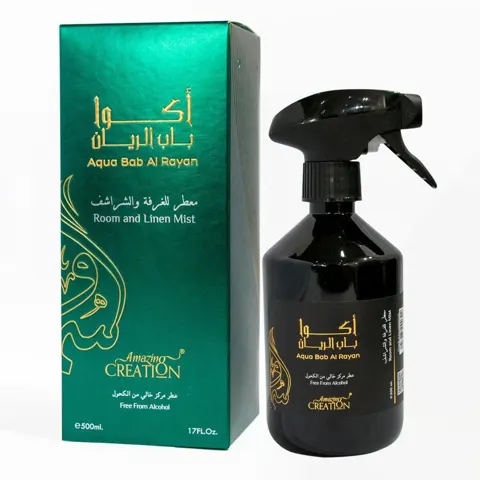 إبداع مذهل أكوا باب الريان معطر للغرفة والكتان 500 مل رقم.14636