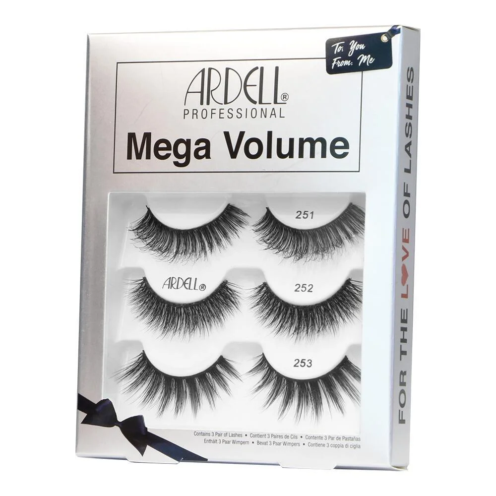 رموش Ardell Mega Volume (251,252,253) 3 أزواج رقم 10036