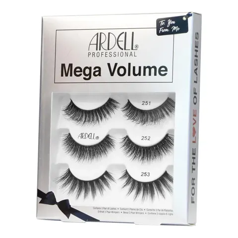 رموش Ardell Mega Volume (251,252,253) 3 أزواج رقم 10036