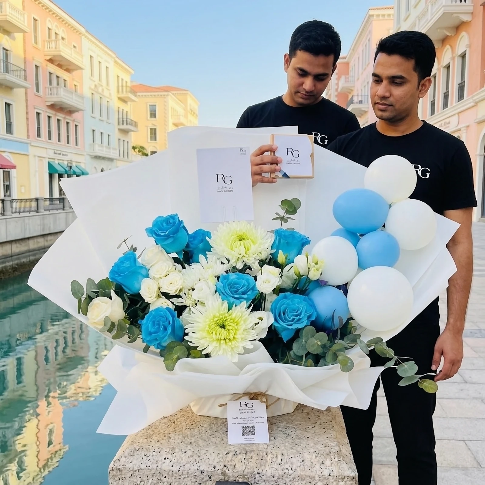 باقة ورد مع بالون رقم.11396